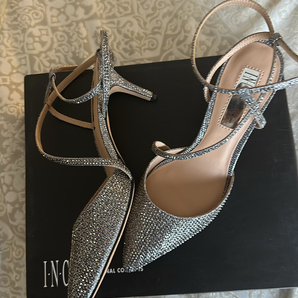 I.N.C pewter heels